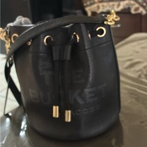 Marc Jacobs Black Crossbody Bucket Bag